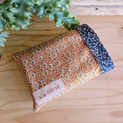 poche-a-livre-lotus-jaune-bleu-marine